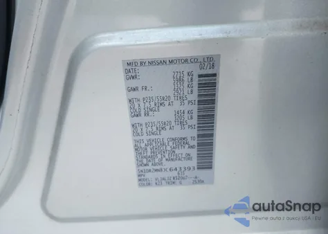 2018 Nissan Pathfinder Platinum from USA, damaged, VIN 5N1DR2MN8JC643393